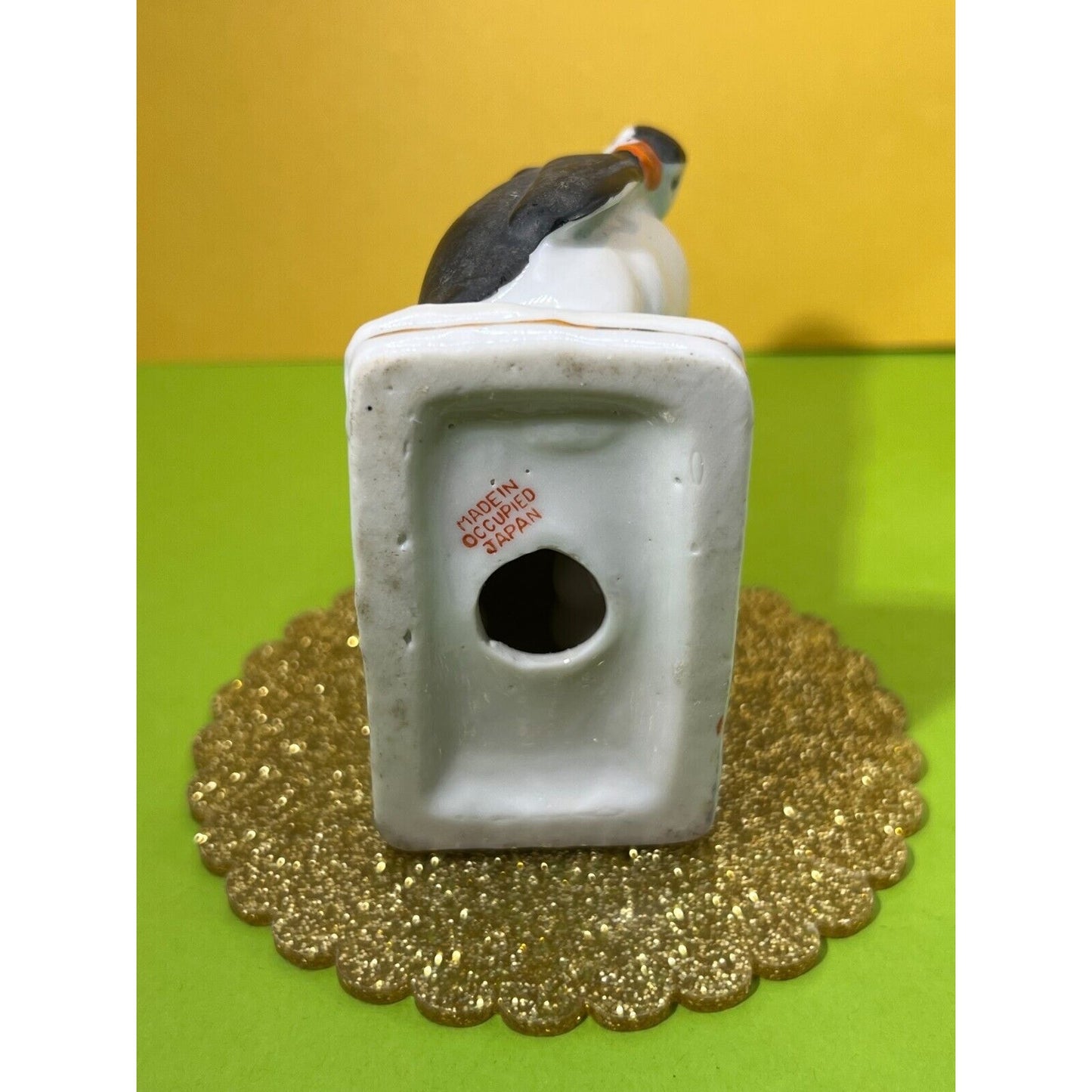 1940's Porcelain Penguin Bookend (only 1) Occupied Japan Vintage