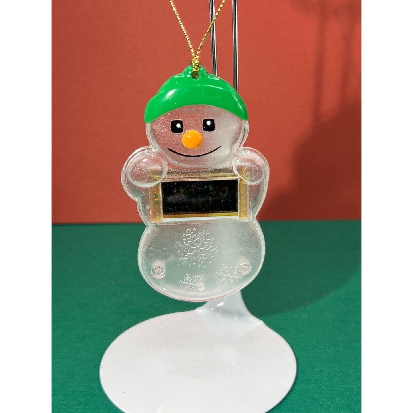 Snowman with Flashing "Jeff" Christmas Ornament