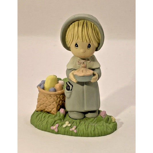 Precious Moments November Girl With Pie 110108 Figurine 1989