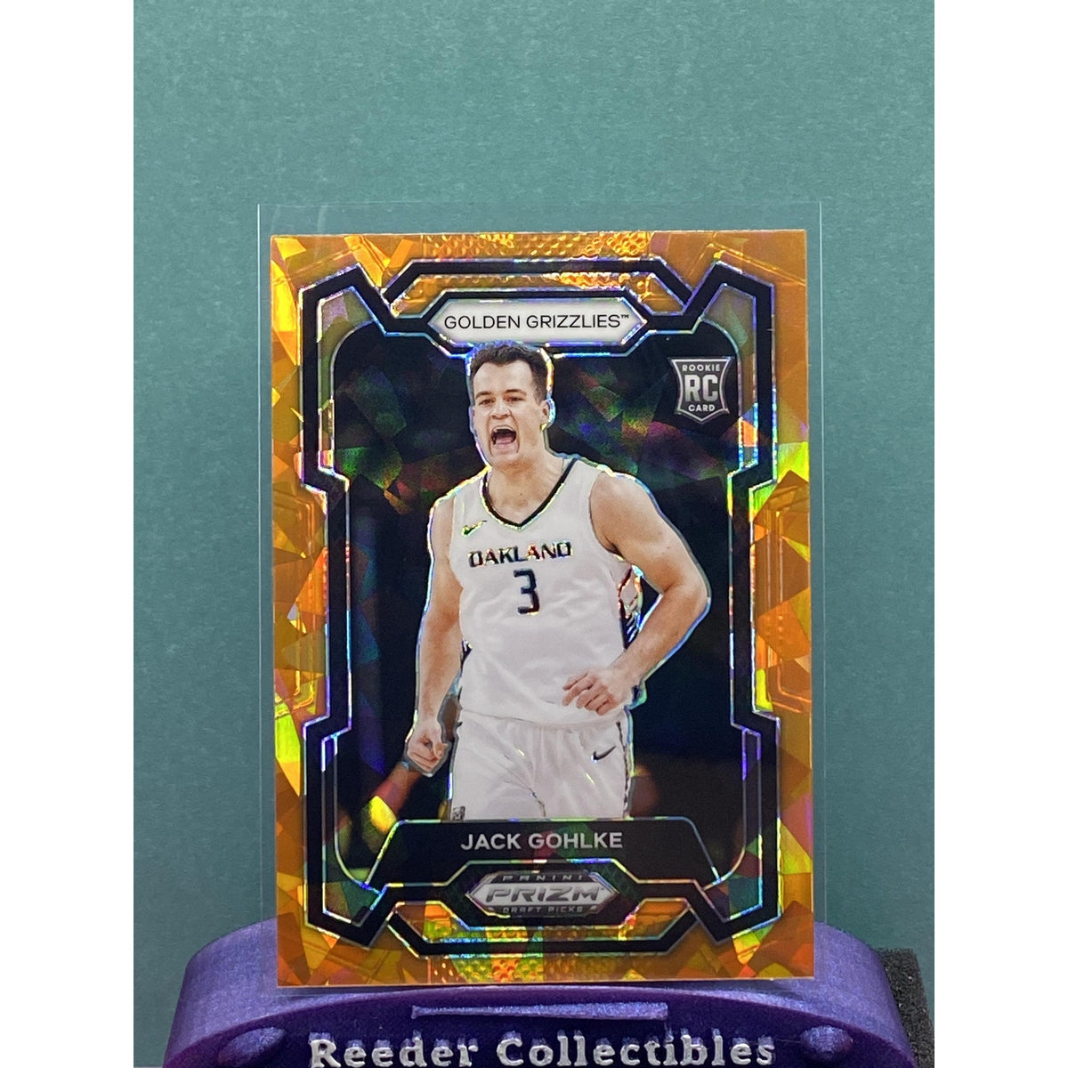 Jack Gohlke 2024 Prizm Draft Picks #32 Rookie Orange Ice RC Oakland Bears