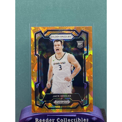 Jack Gohlke 2024 Prizm Draft Picks #32 Rookie Orange Ice RC Oakland Bears