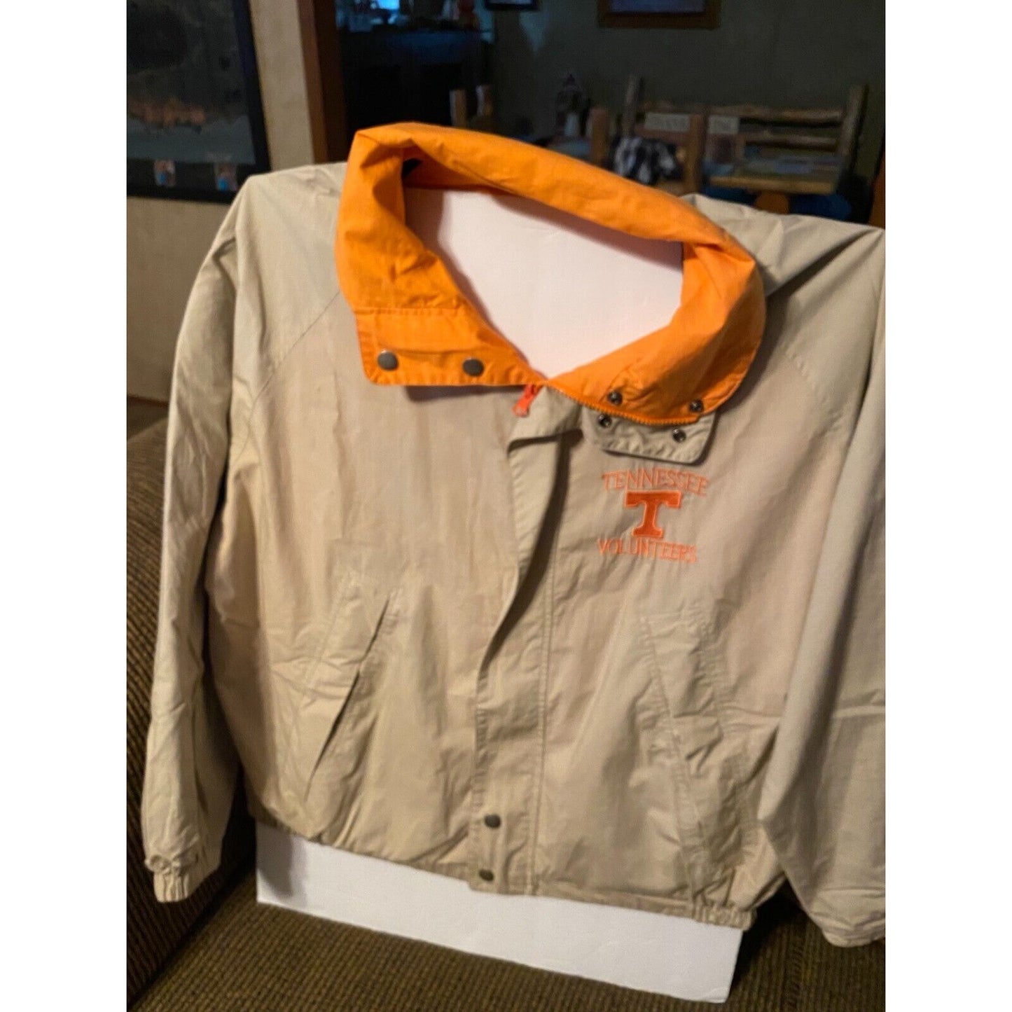 Tennessee Volunteers Castaways Orange, Blue, Khaki Reversible Jacket Size L