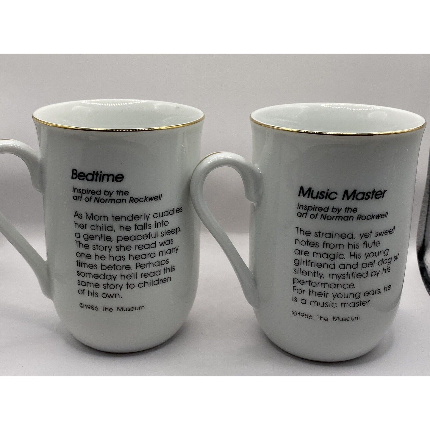 Norman Rockwell Museum Coffee Mugs Lot Of 2 Music Master A Doll House For Sis