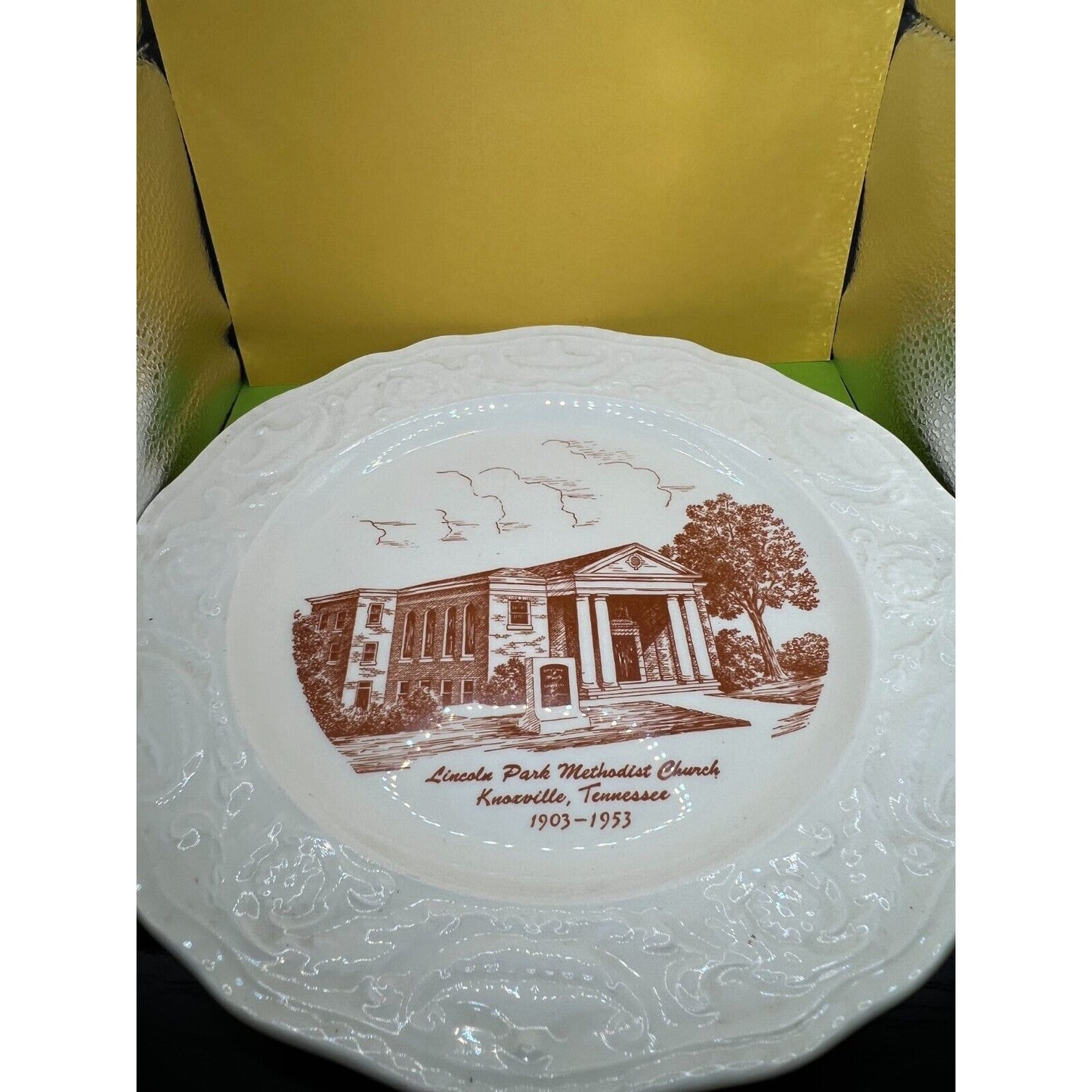 Lincoln Park Methodist Church Knoxville TN 10.5" Diameter Collector Plate