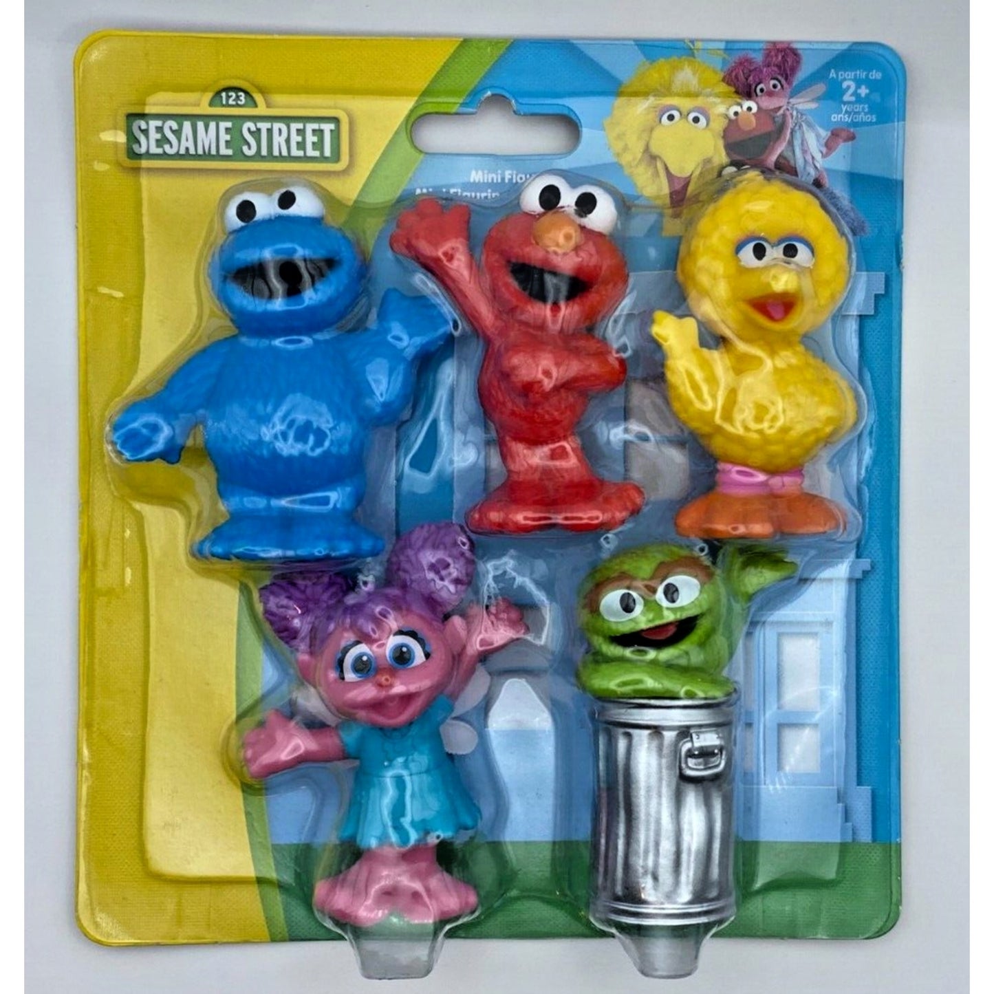 Sesame Street Mini 5 Pack Collectible Figures Toy New with Card. NEW!