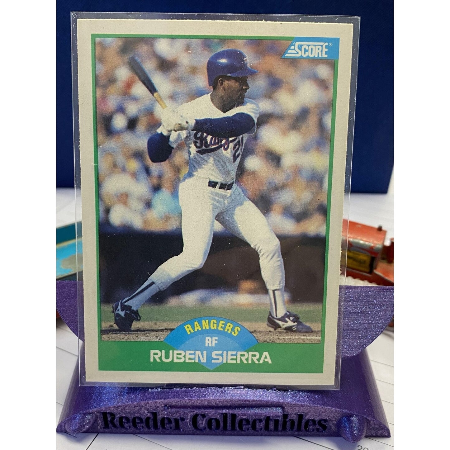 1989 Score #43 Ruben Sierra Texas Rangers