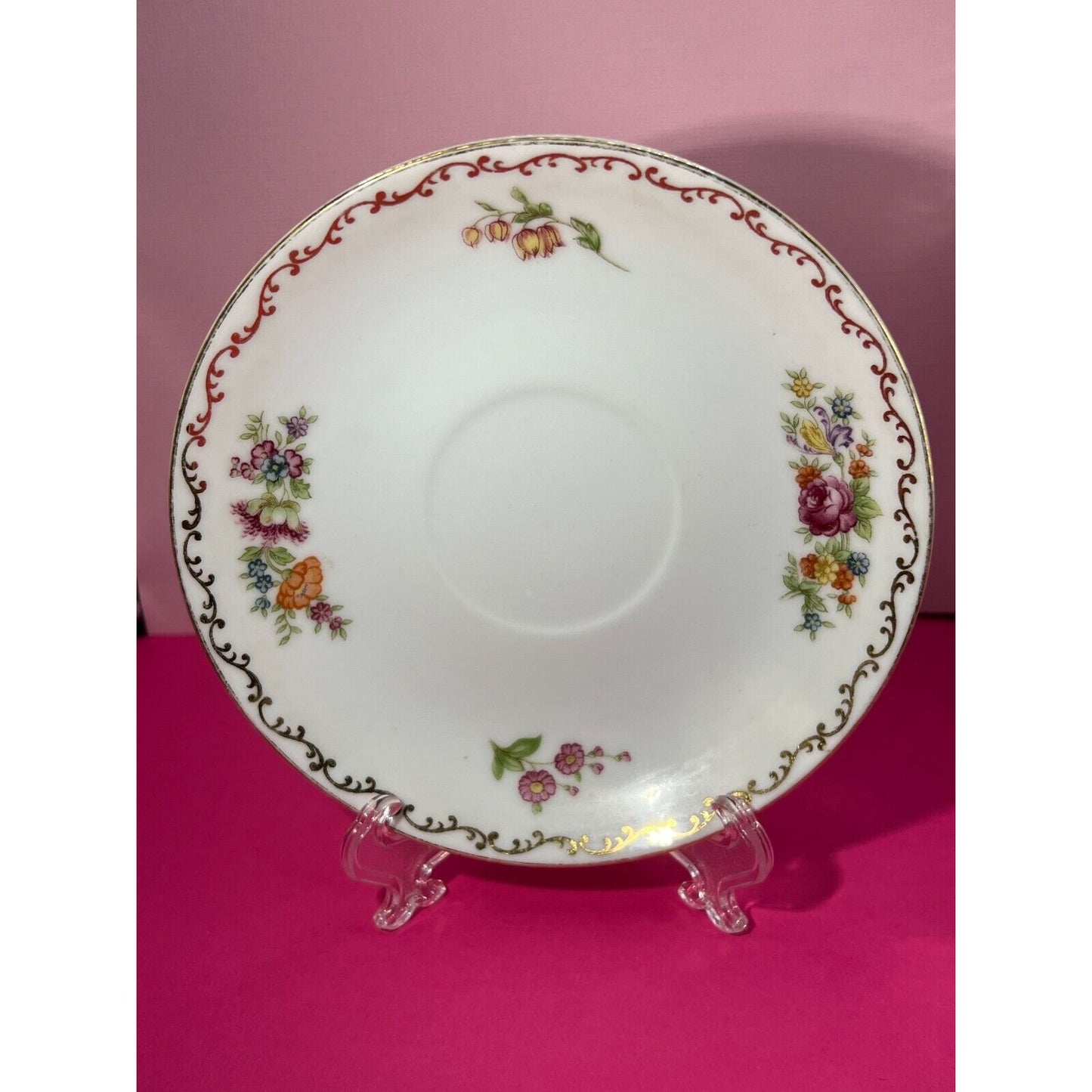 Noritake China Flowers Made in Occupied Japan 5.5" Saucer Plate