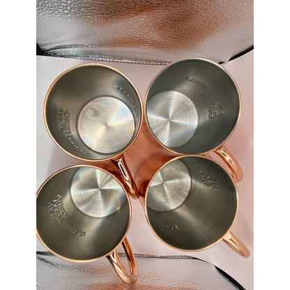 Moscow Mule Cups Copper Coated New Amsterdam Vodka set of 4