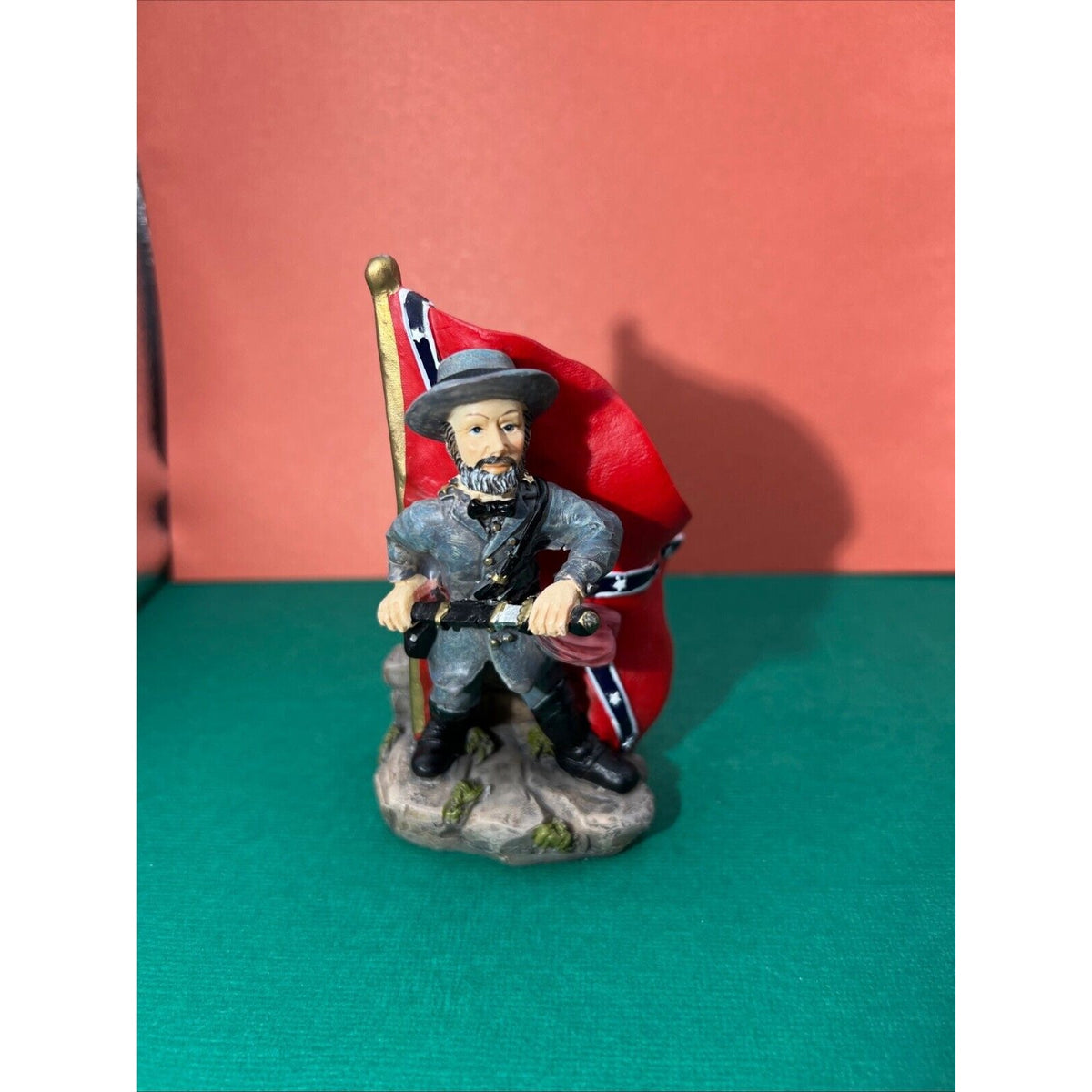 Civil War Soldiers Officer w/ sword and a Inf Soldier Resin Figurines EDC 2004