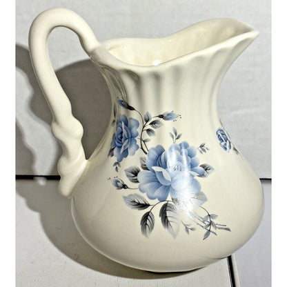 Beautiful Athena Blue Flowered Creamer Pre-owned 5.5" tall