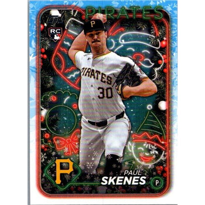 2024 Topps Holiday #H165 Paul Skenes Pittsburgh Pirates Rookie RC