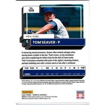 2022 Donruss #109 Tom Seaver Holo Orange New York Mets