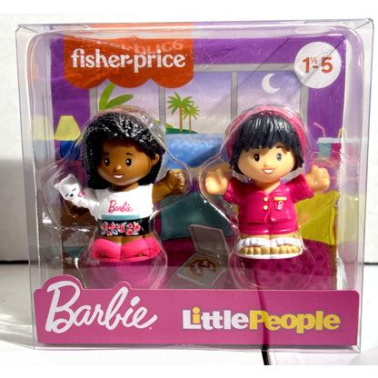 Fisher Price Barbie Little People Beach Friends 2 Pack Figures Pretend Play