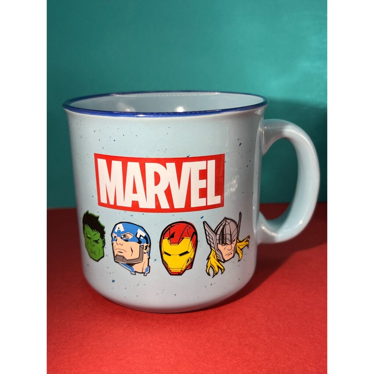 Marvel Ceramic Coffee Mug Incredible Hulk Captain America Iron Man Thor 4"x4"