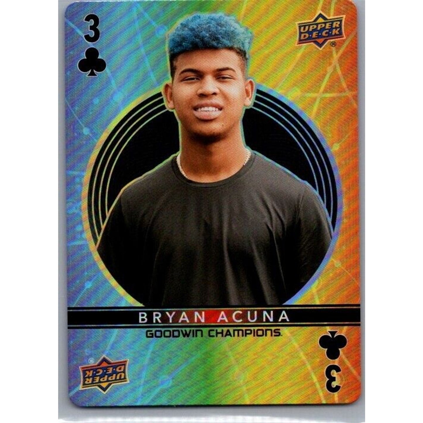 Bryan Acuna 3 of Clubs Foil 2022 UD Goodwin Champions Minnesota Twins