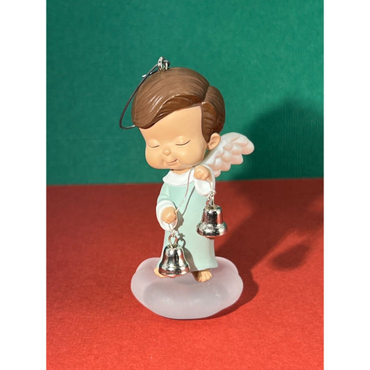 Hallmark Keepsake Ornament 2002 Mary's Angel Series Willow Boy Bells