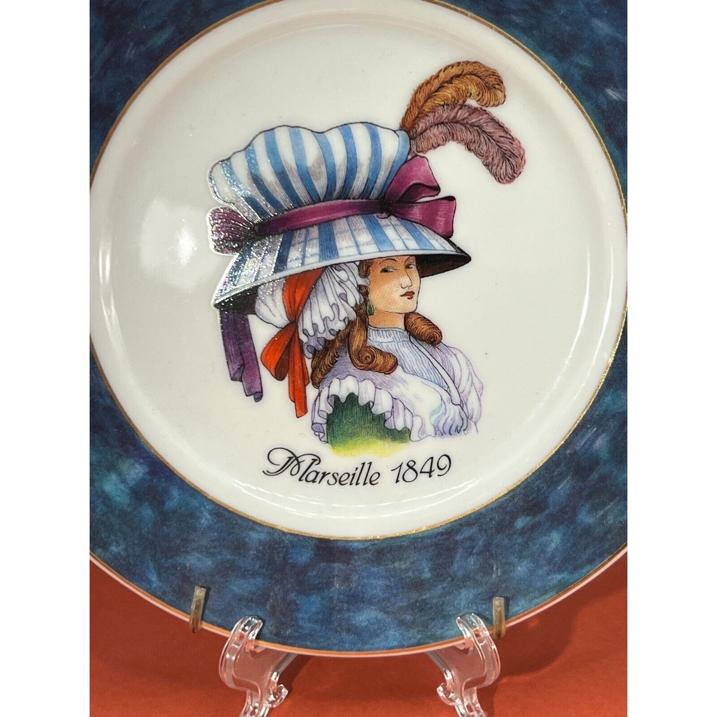 1855 Email de Linoges - I Godinger - Marseille 1849 - Decorative Plate w/hanger