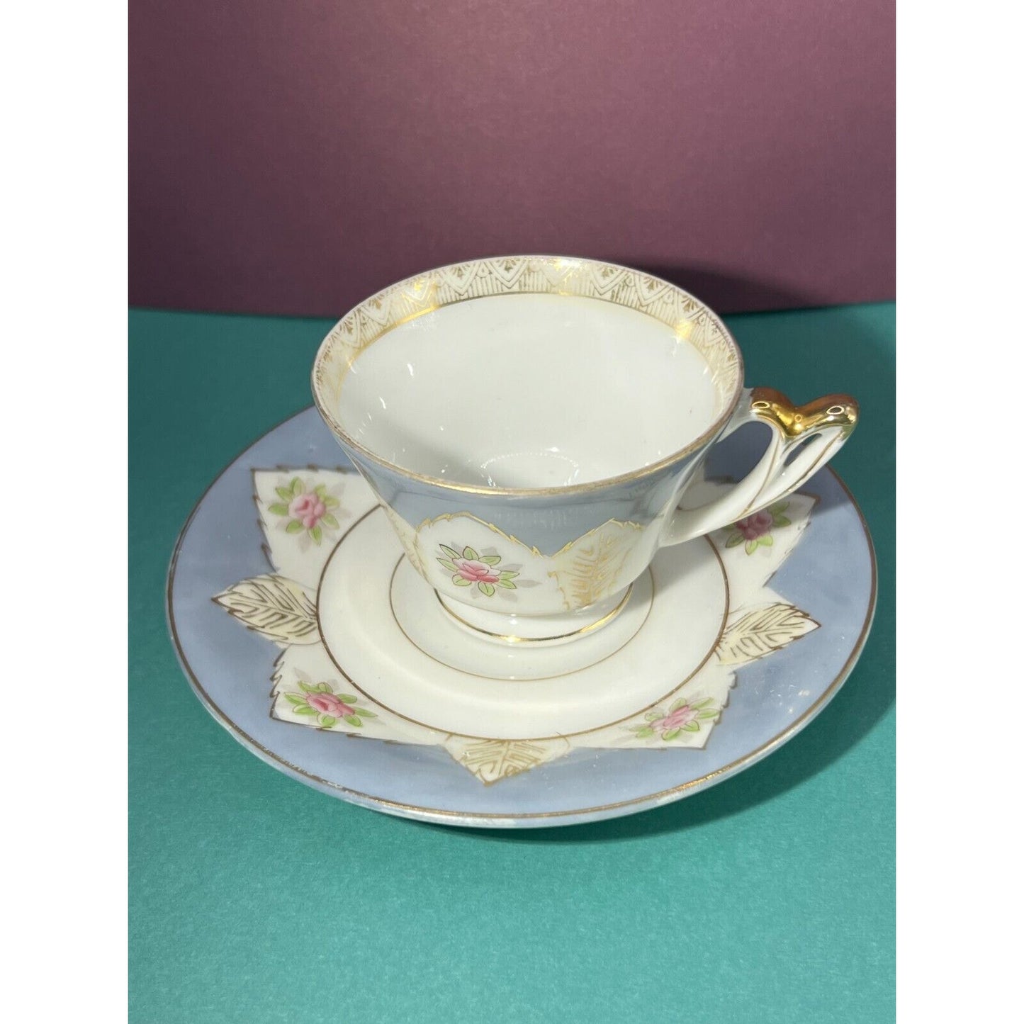 Ucagco Occupied Japan Mini Teacup And Saucer Vintage