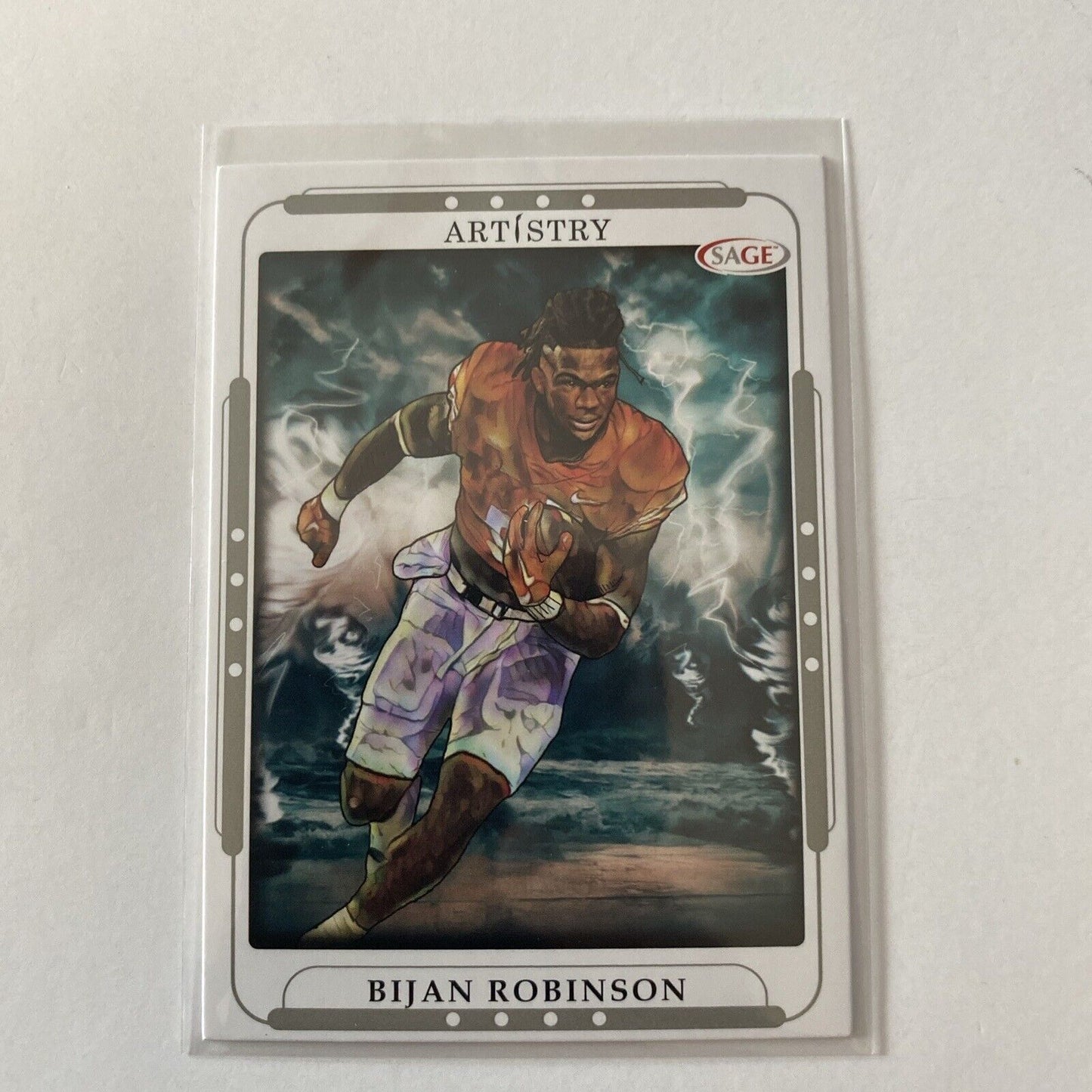 Bijan Robinson 2023 Sage Artistry Silver Atlanta Falcons Texas Longhorns 15