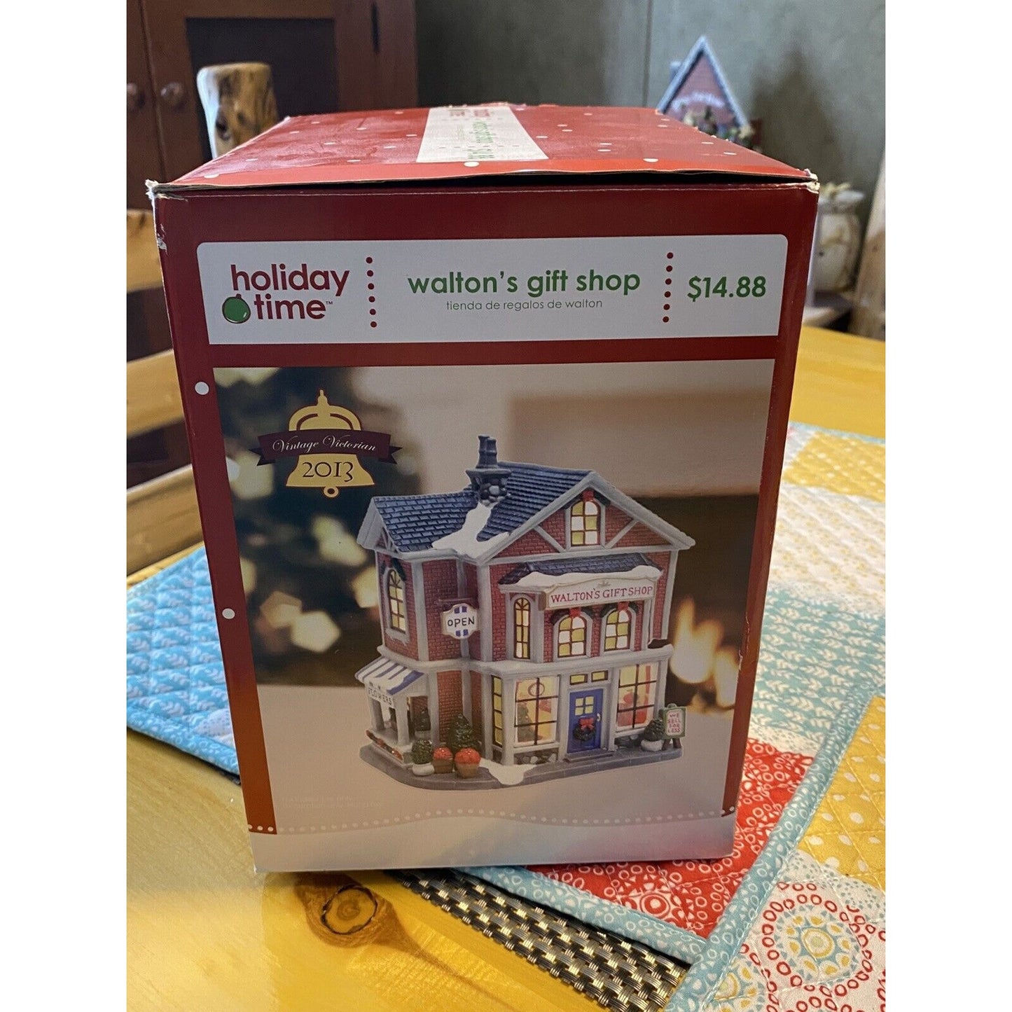 2013 Holiday Time Walton's Gift Shop WORKS with Original Box See Video