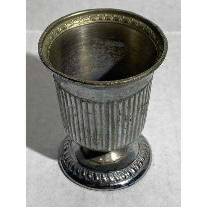 Great Find Silver Plate Cigarette , Toothpick Holder Occupied Japan, 2.75in tall