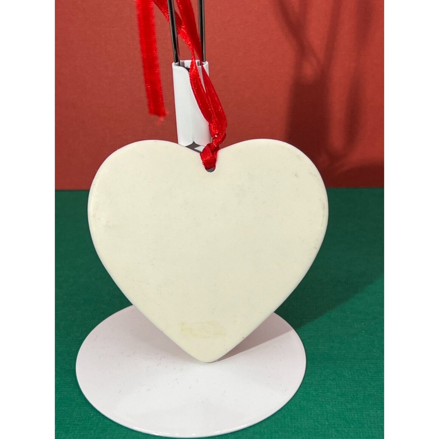 Love is the Heart of Christmas Ornament Porcelain 3" h