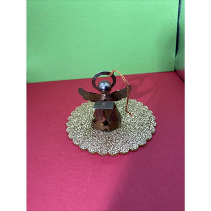 Vintage Brass Choir Angel Christmas Ormament small Topper