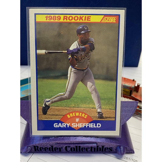 1989 Score #625 Gary Sheffield Milwaukee Brewers Rookie