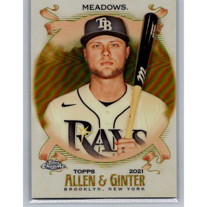 2020 Topps Allen & Ginter Chrome #185 Austin Meadows Gold 22/50