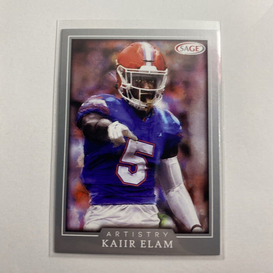 Kaiir Elam 2022 Sage Artistry 19 Silver Florida Gators Buffalo Bills