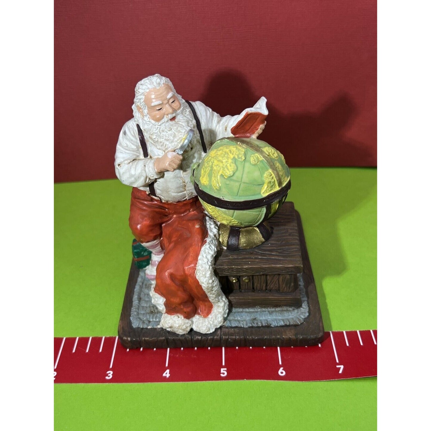 Santa at the Globe Noble Arts Figurine Music Box Missing