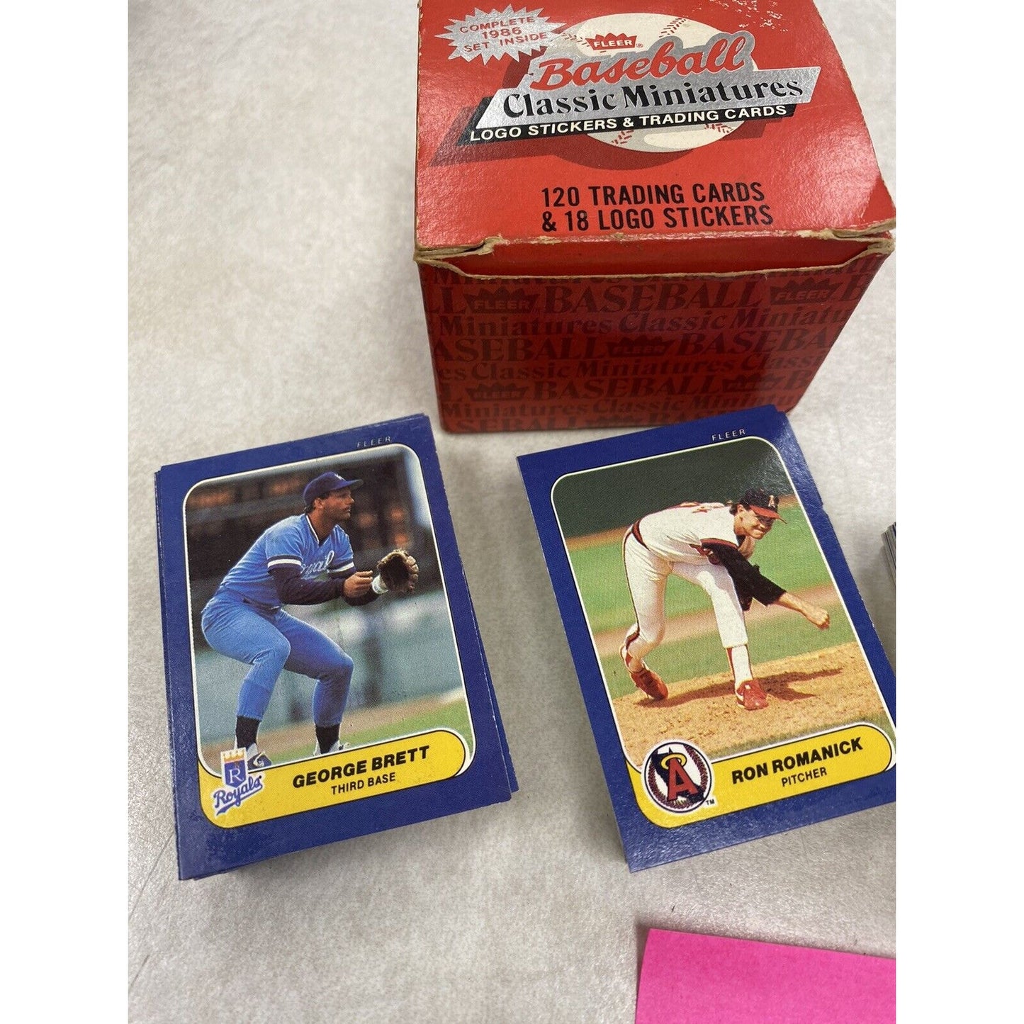 1986 Fleer Mini Baseball Card Set