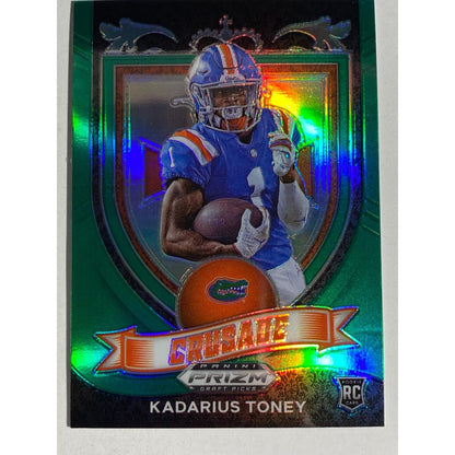 Kadarius Toney Green Crusade 2021 Panini Prizm Florida Gators