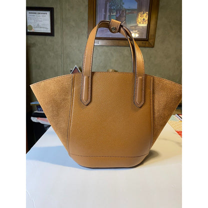 MICHAEL KORS PORTIA SMALL BUCKET TOTE LEATHER BAG NWOT