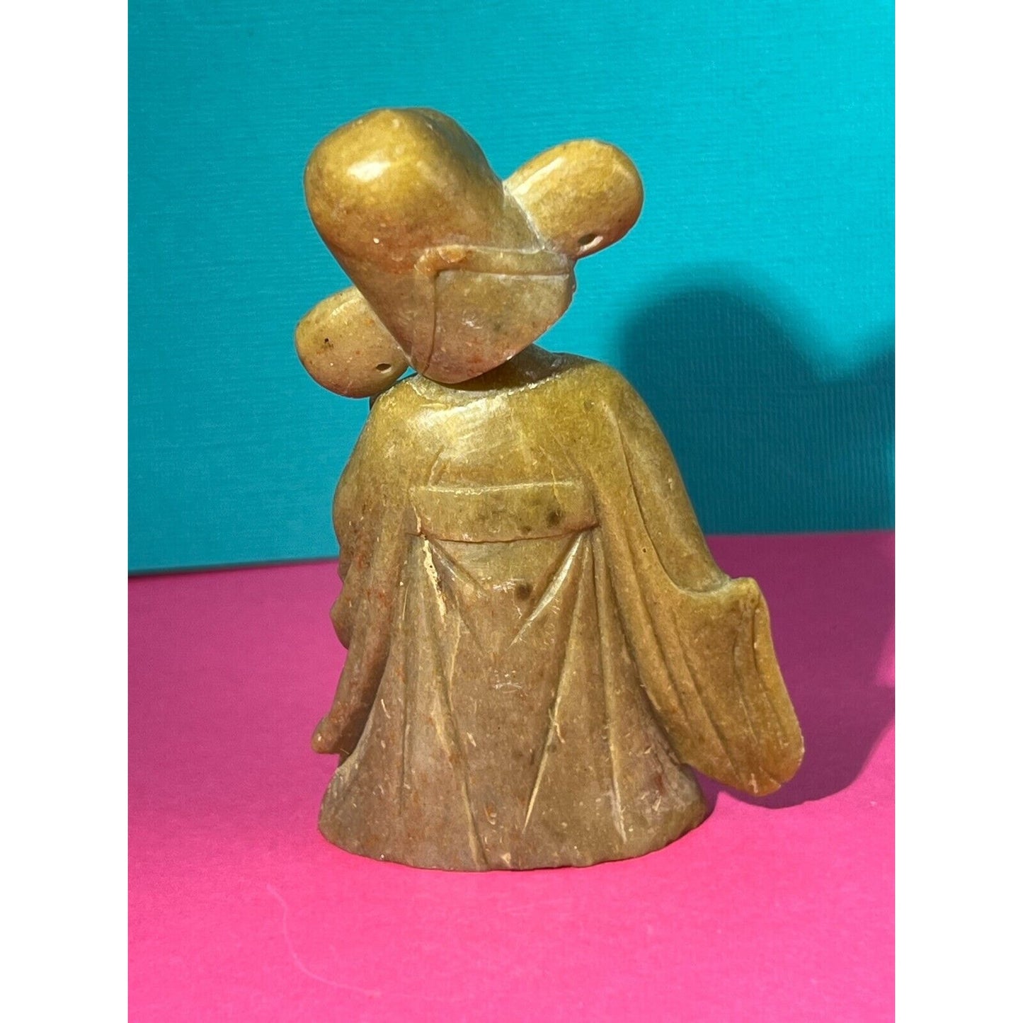 Chinese Soapstone Bobblehead Statue 4 inch Figurine