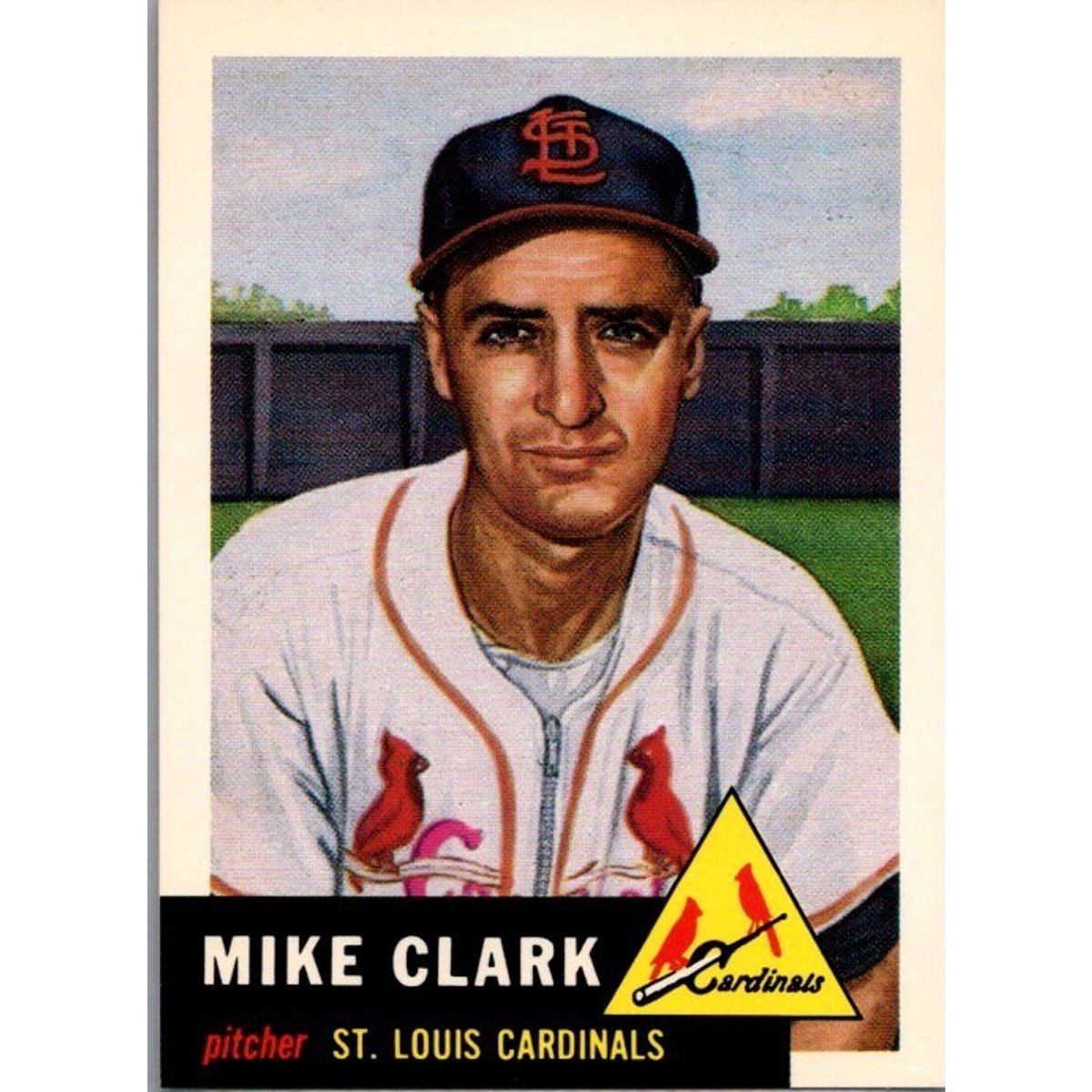 Mike Clark 1991 Topps Archives #193 Rookie St. Louis Cardinals RC 1953 Reprint