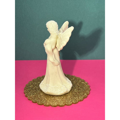 Lot of 2 Albert E Price Angel Holding Baby - Angel Praying - Ceramic Bells -OBox