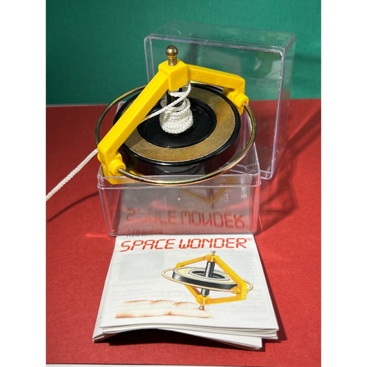 Space Wonder Spinning Top in Original Box with Instructions Yellow Navir (N5)