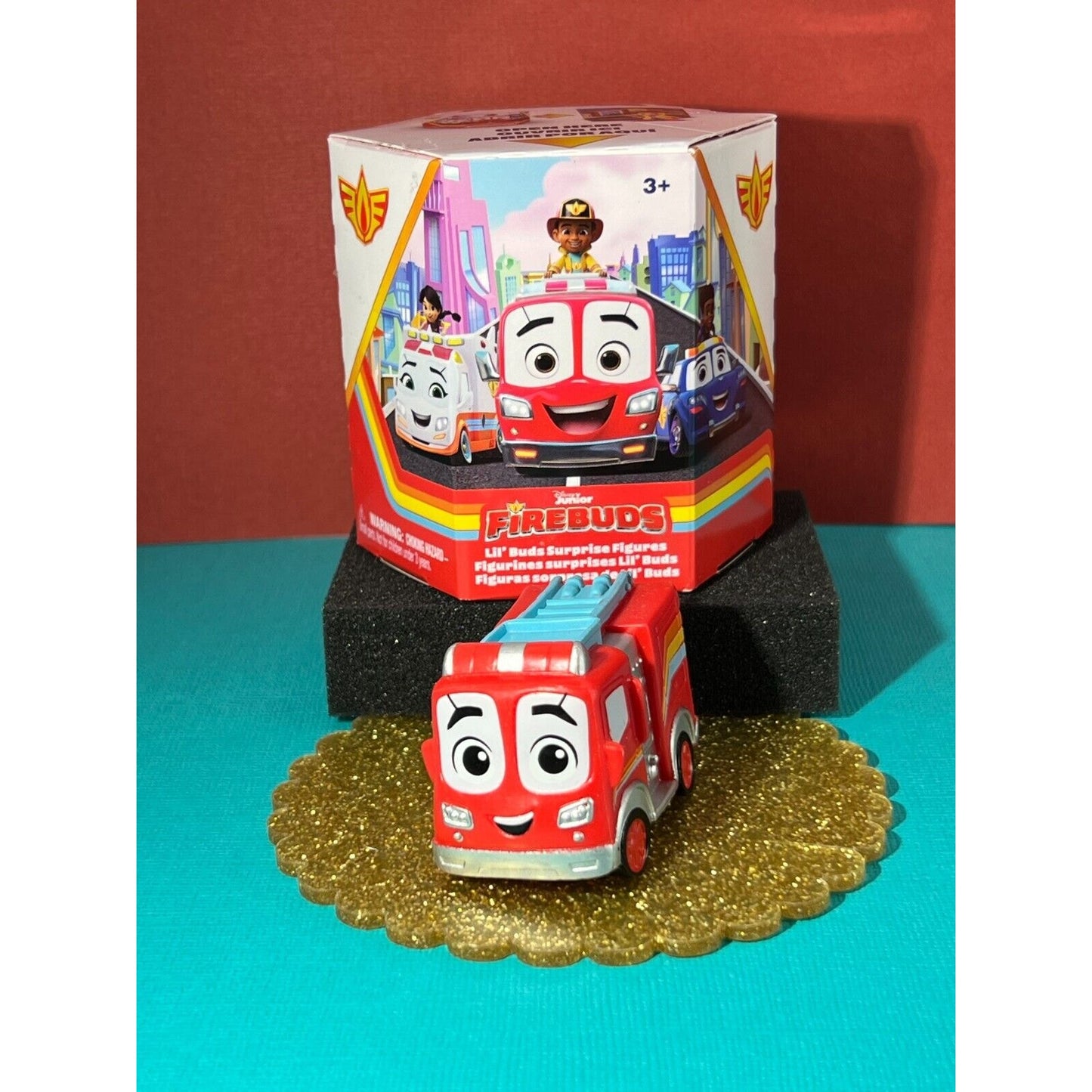 Disney Junior Firebuds Lil' Buds Flash Fireson Fire Truck (Never Played with)