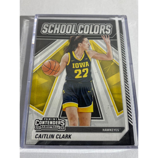 2023-24 Panini Caitlin Clark Collection Contenders School Colors #SC1-4 Iowa