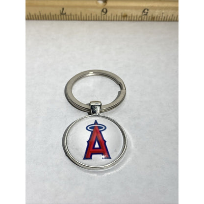 Los Angeles Angels MLB Metal Baseball Keychain