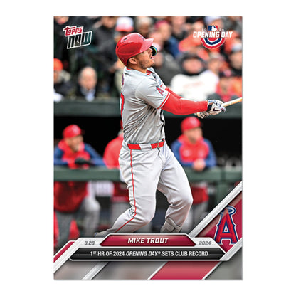 Mike Trout - 2024 MLB TOPPS NOW® Card 6 - PR: 1550