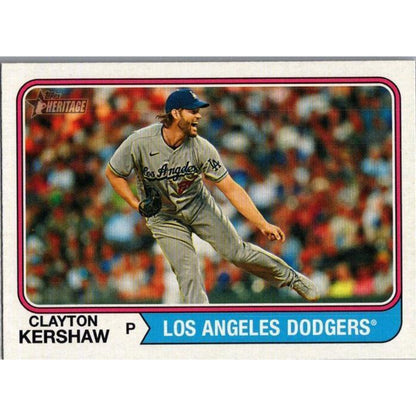 2023 Topps Heritage #641 Clayton Kershaw Los Angeles Dodgers