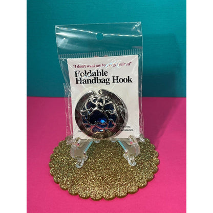 Folding Handbag Purse Hanger Blue Stone New in Package