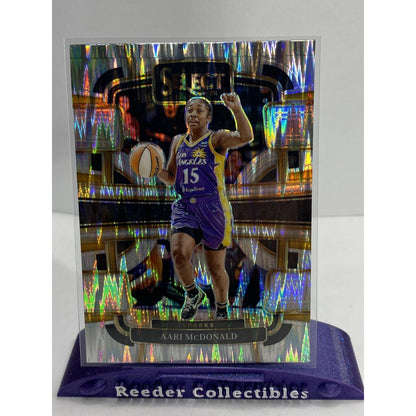 2024 Panini Select WNBA #91 Aari McDonald Los Angeles Sparks Silver Flash Prizms