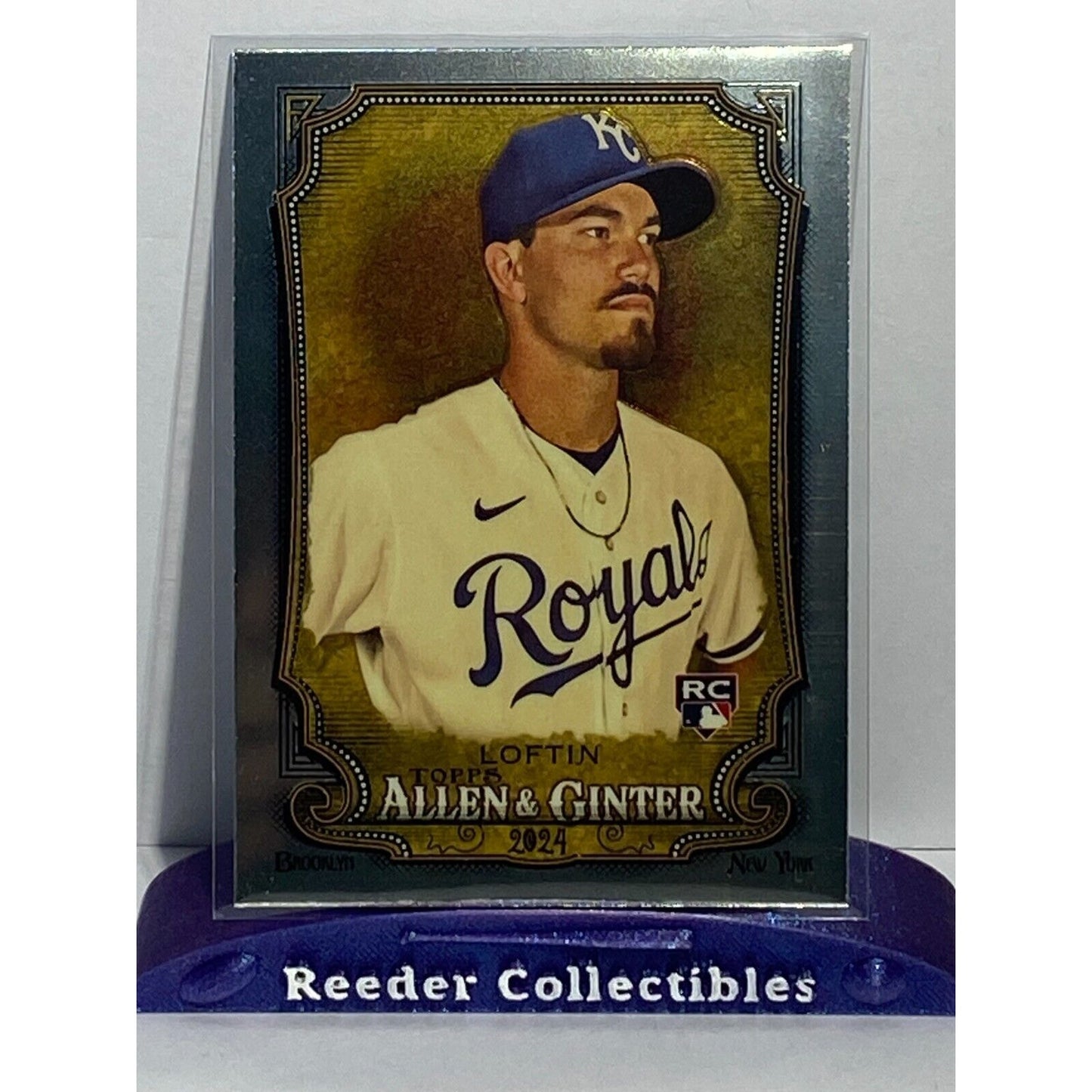 2024 Topps Allen & Ginter Chrome Refractor #76 Nick Loftin KC Royals