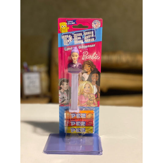 Barbie PEZ Dispenser Purple Hair NIB