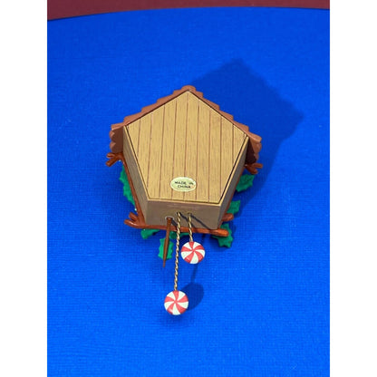 Carlton Christmas Ornament Holiday Time Mouse Checks Time on Clock 1984