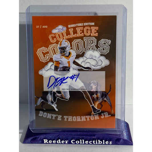 2024 Onit Football Dont'e Thornton College Colors Auto Tennessee Volunteers