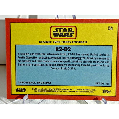 2024 Topps Star Wars TBT #54 R2D2 base card PR:1188